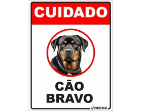Placa Cuidado com Cão