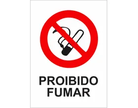 Placa Proibido Fumar